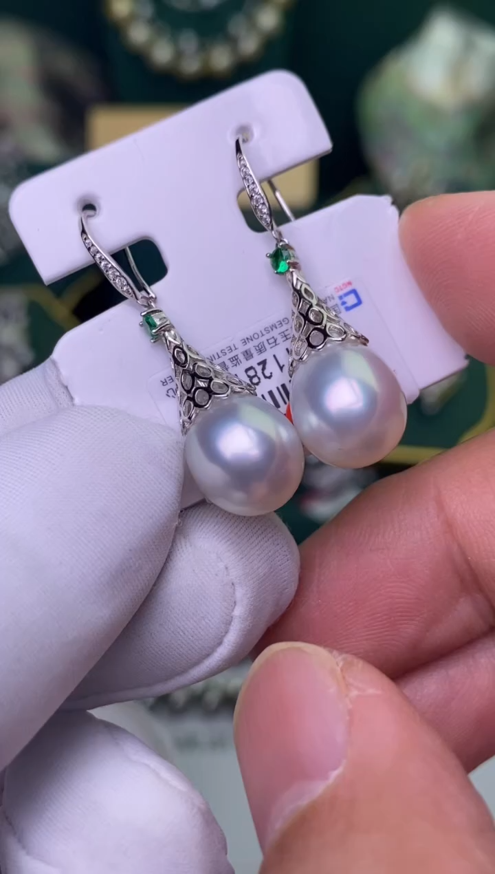 【闪购商品】海水珍珠耳饰银S925镶嵌10-11