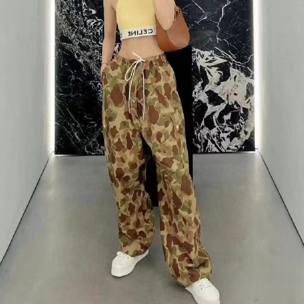 未使用 Celine/思琳 卡其色迷彩休闲长裤