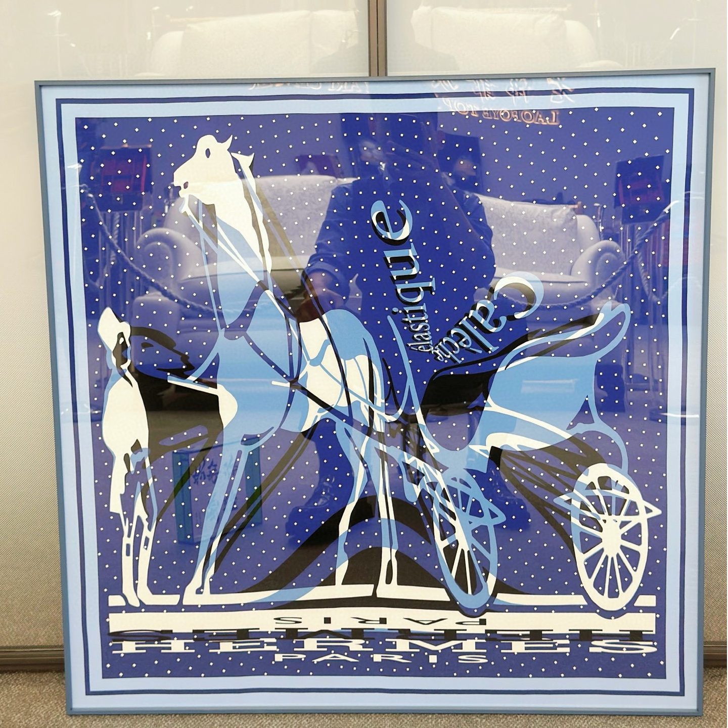 未使用 Hermes/爱马仕 Hermes/爱马仕 老佛爷轻车快马丝巾画