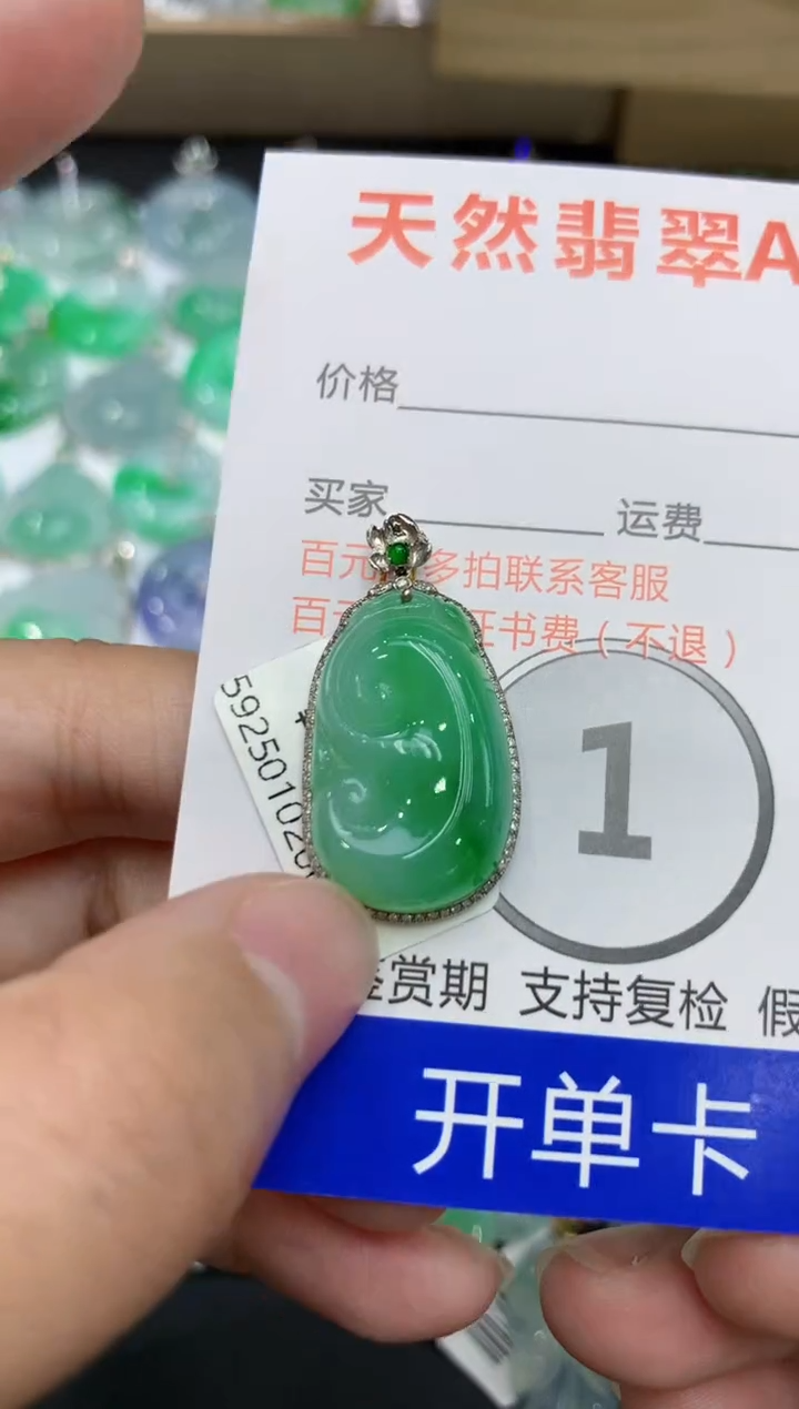 【闪购商品】翡翠颈饰18K金镶嵌111111111111