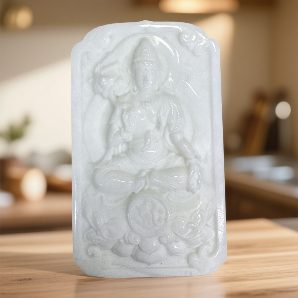 蓝田玉观音牌大号《抖音基地质检发货》