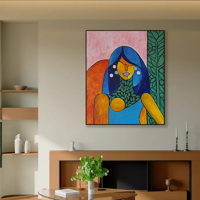 “哈索尔”立体抽象主义极简风肌理画