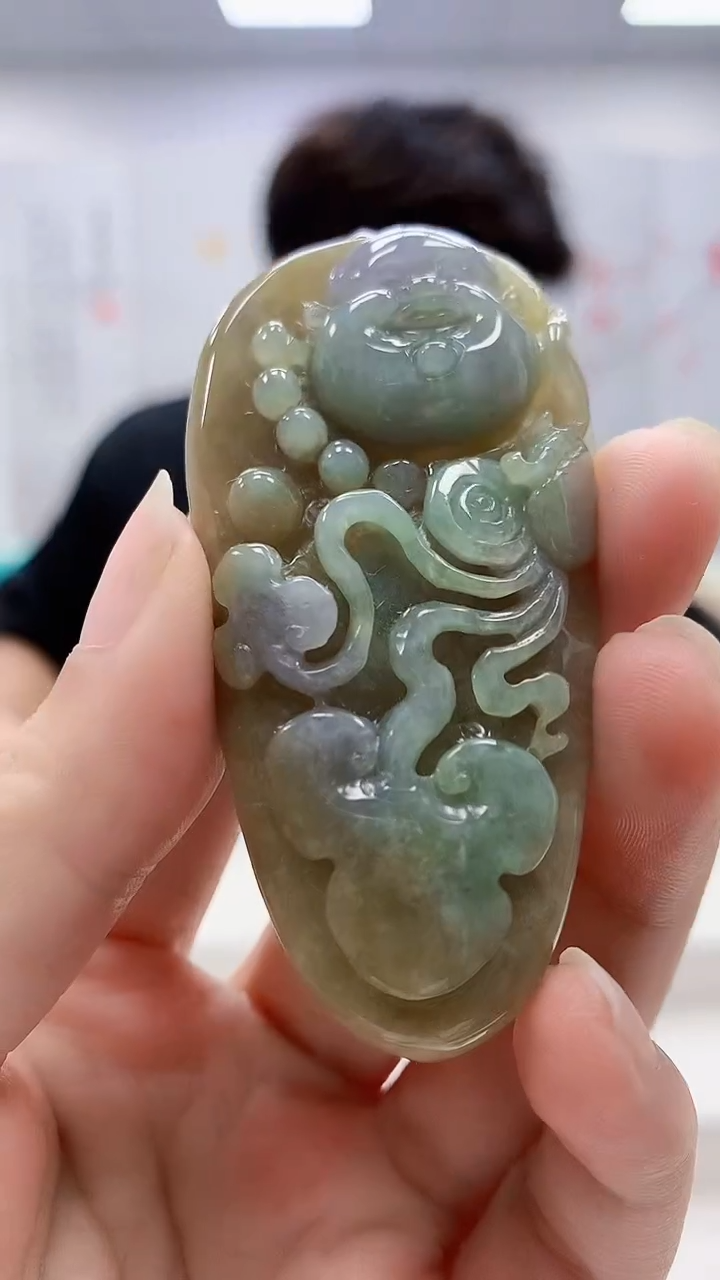 定制翡翠未镶嵌5145ms-毛货34佛