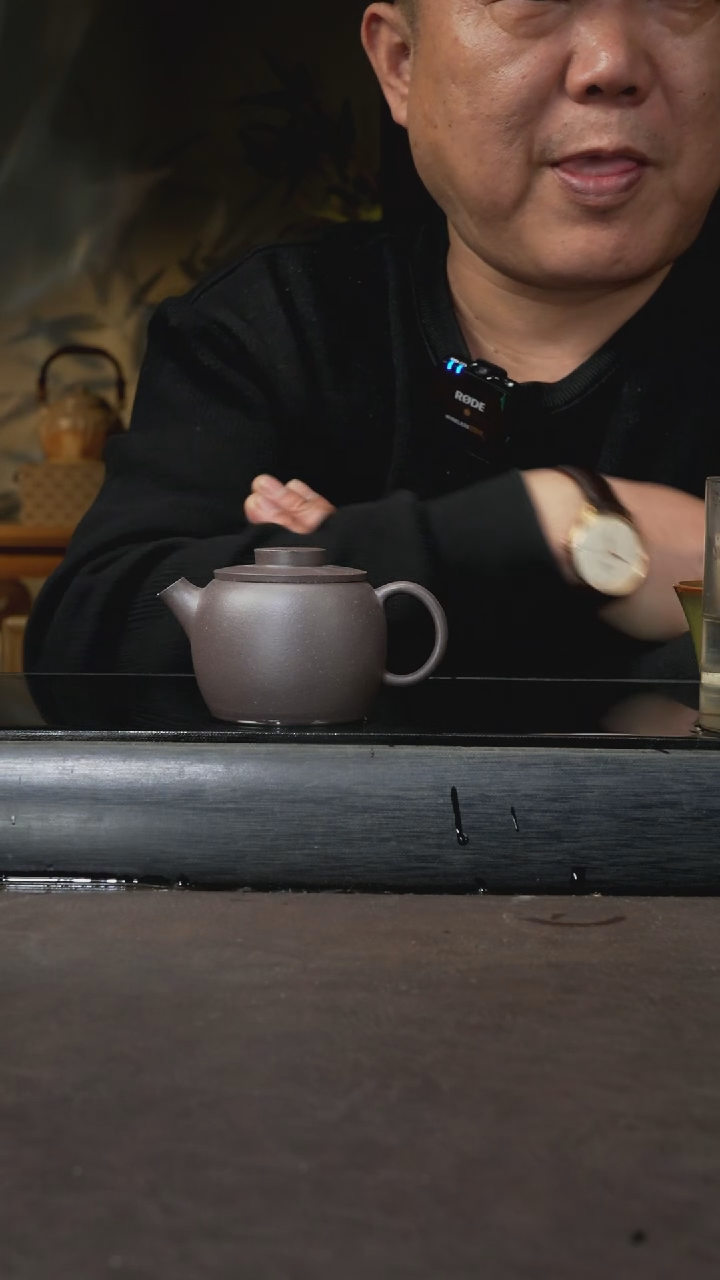 【闪购商品】紫砂茶壶天青泥 金刚巨轮 150cc 010