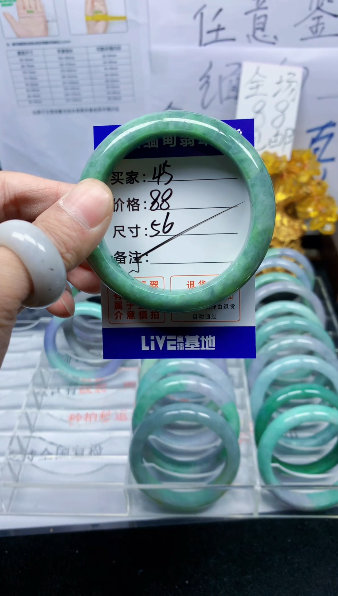 未镶嵌手镯翡翠45