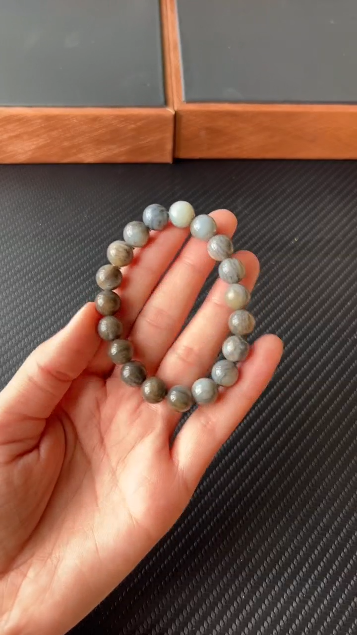 【闪购商品】和田玉手串未镶嵌若羌微色差卡10