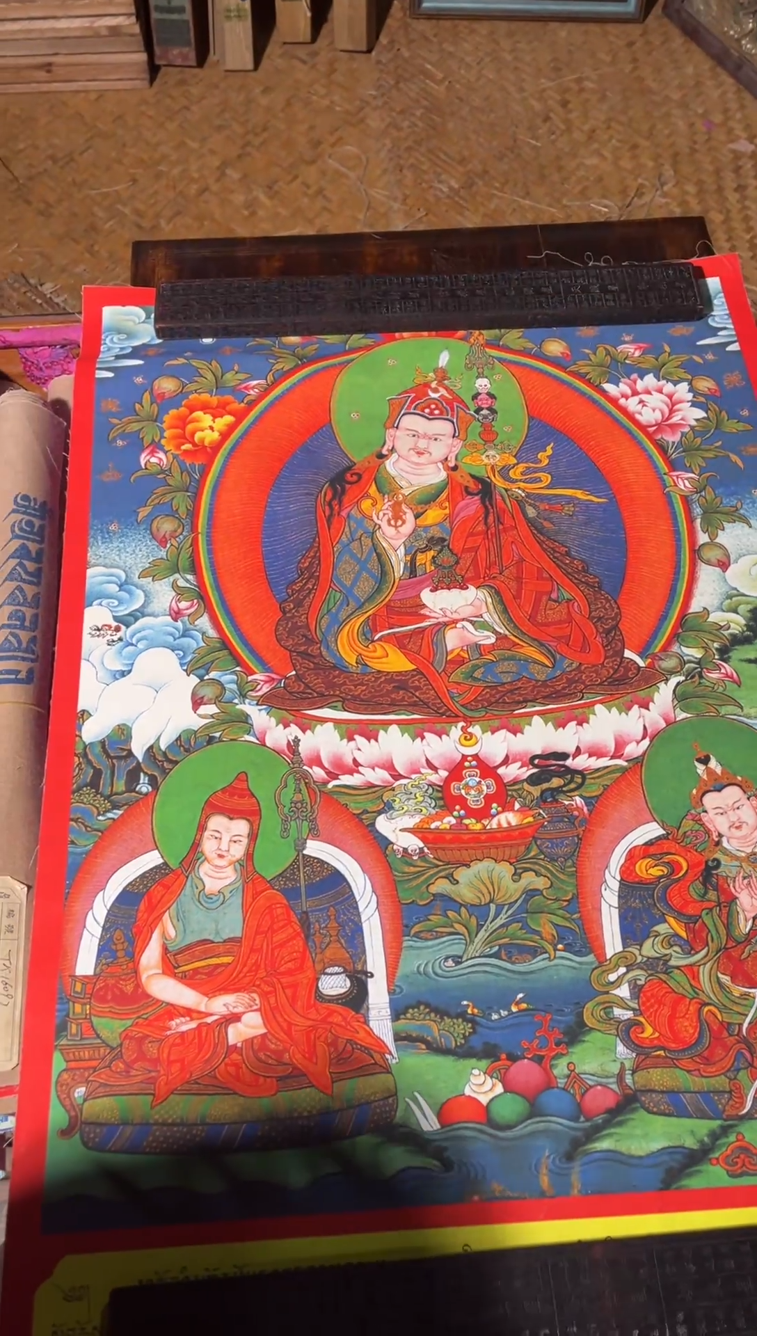 卷轴画卷轴画帅帅的唐卡