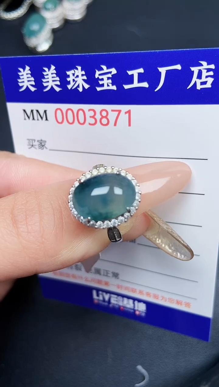 【闪购商品】翡翠颈饰银S925镶嵌3871