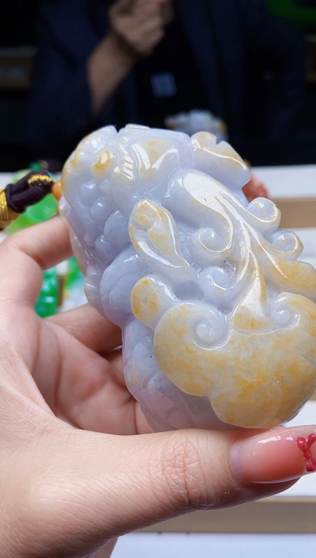 颈饰未镶嵌翡翠翡翠A货