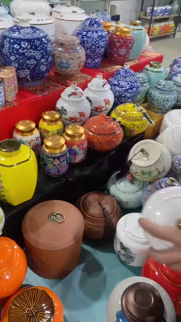 【闪购商品】罐陶瓷茶叶罐储物密封罐家用绿茶红茶普洱龙井