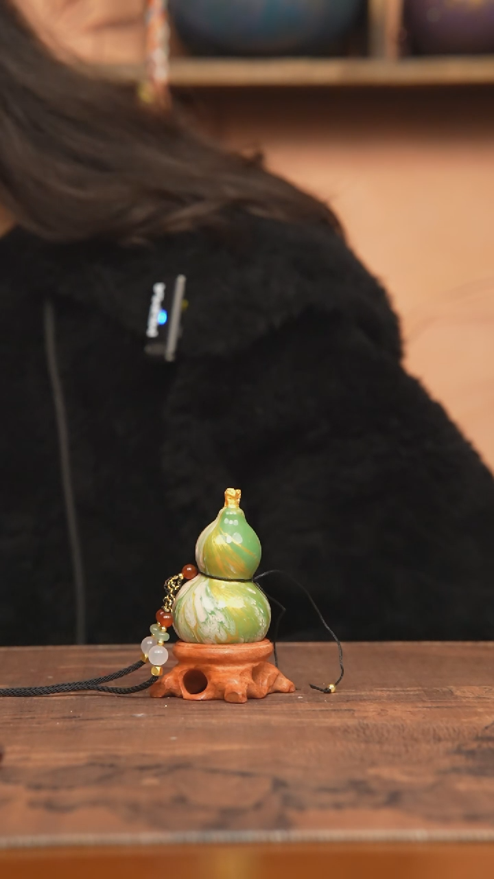 【闪购商品】168号-大漆飘漆小葫芦脖挂