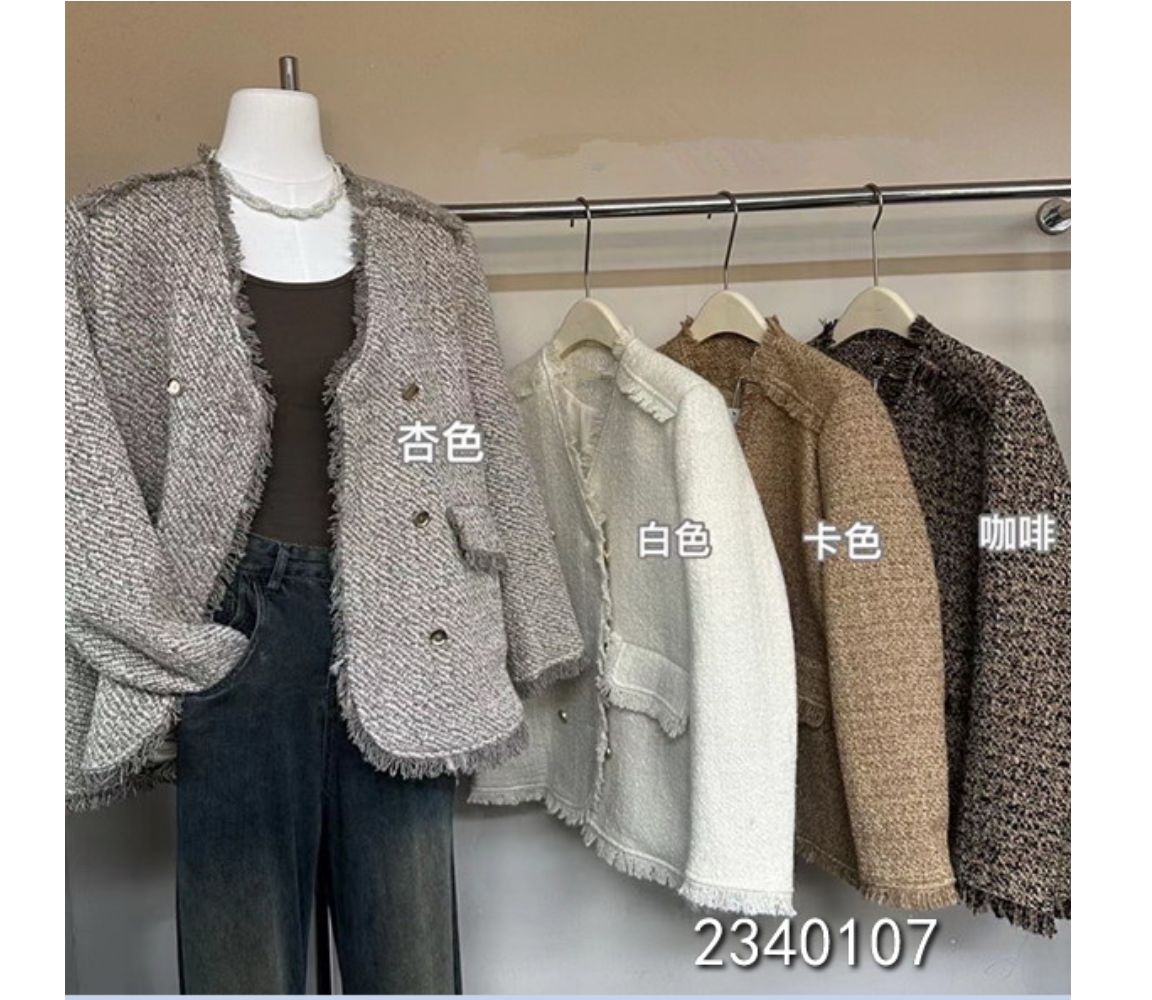 小妳XiaoNi———（冬款毛边小香外套2340107）