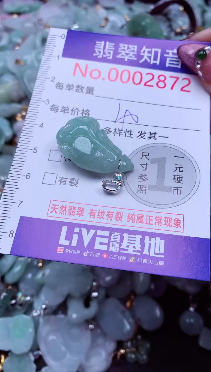 吊坠(不含链)未镶嵌翡翠2872