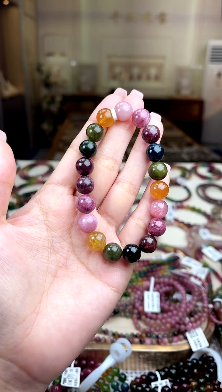 【闪购商品】碧玺/未镶嵌10mm+碧玺单圈多样性发货