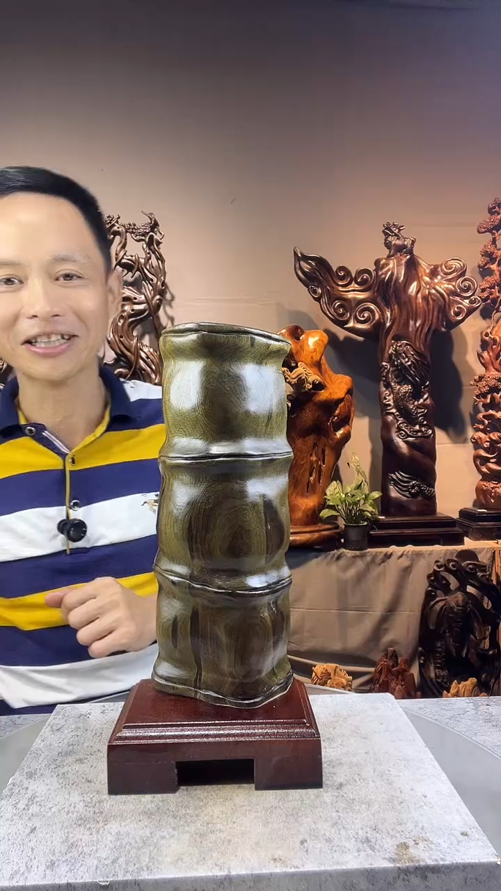 金丝楠棉****糕小叶桢楠随行摆件44