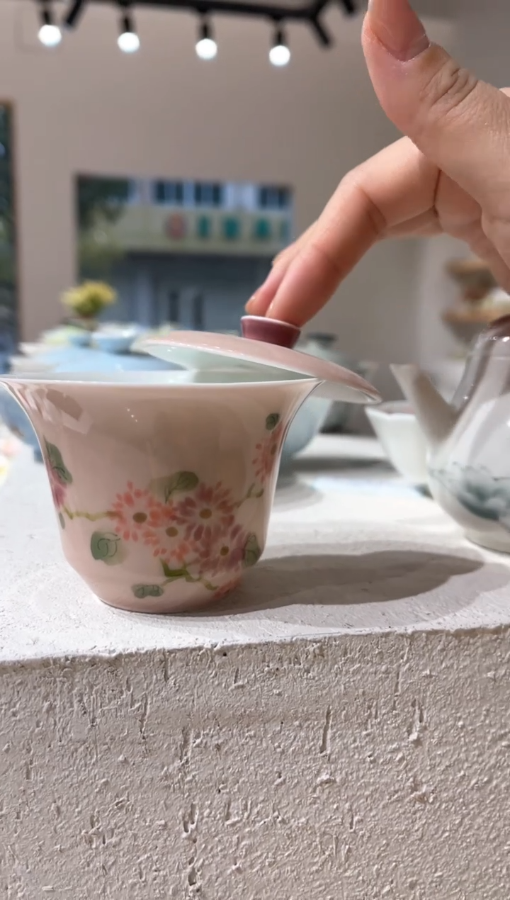 【闪购商品】明知山志-苍烟红-结芳-望舒盖碗