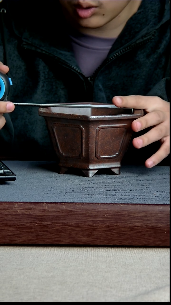 紫砂花盆14*12.5*7.5内径尺寸