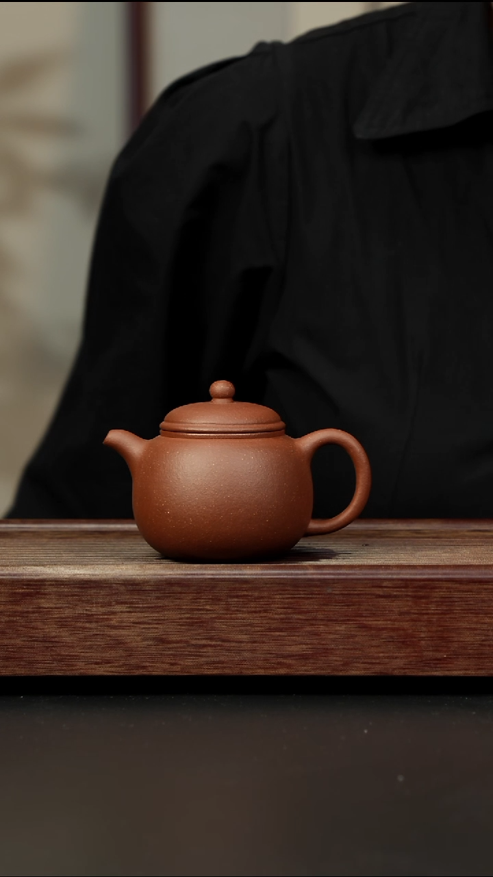 紫砂茶壶红降坡匏樽
