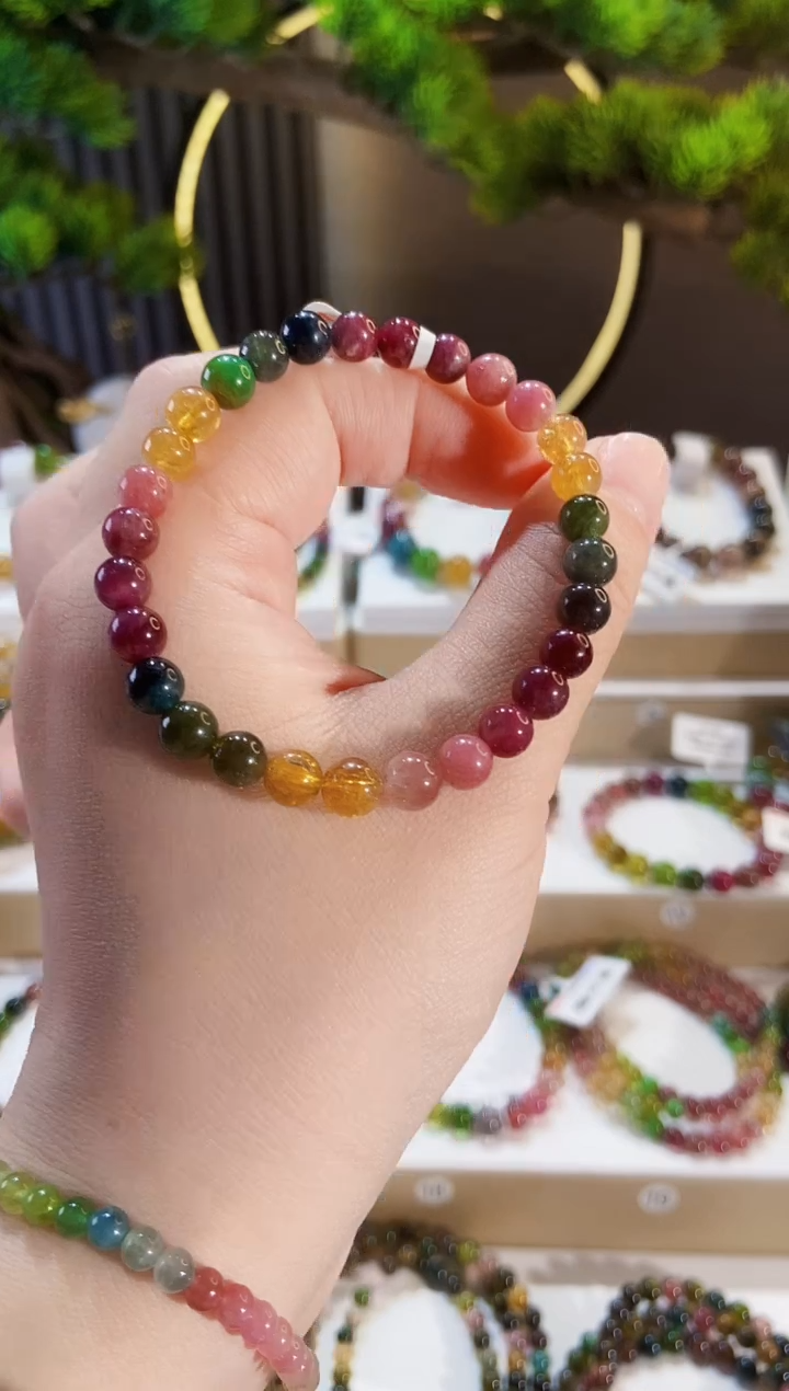 手链未镶嵌碧玺G2640单圈颜色微差发1