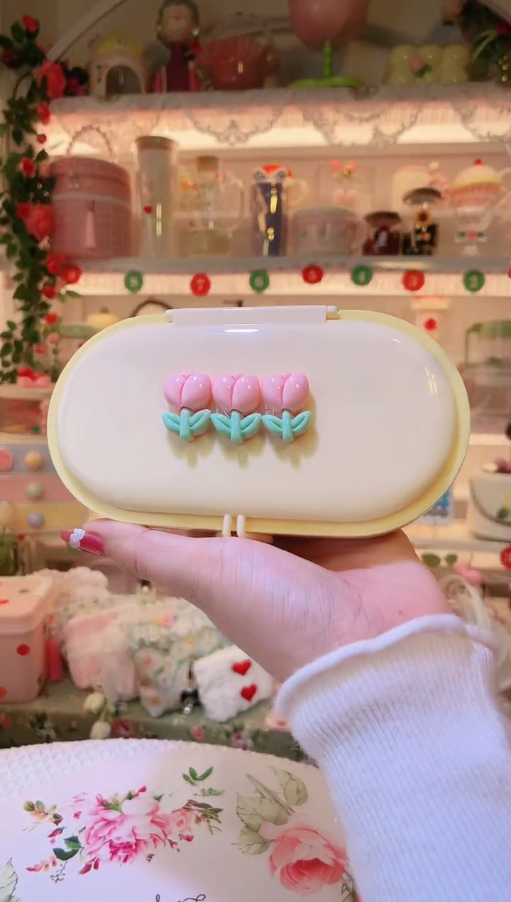 郁金香花针线盒——手工制作品质好！