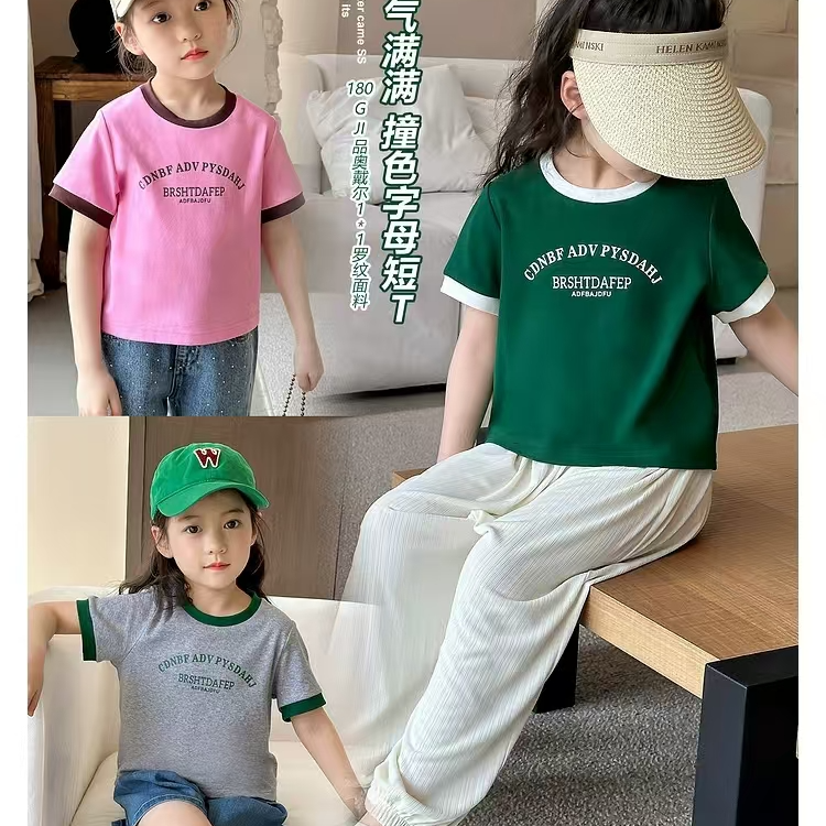 夏季短袖t恤女2025新款韩版学生宽松设计感小众正肩减龄短袖女装
