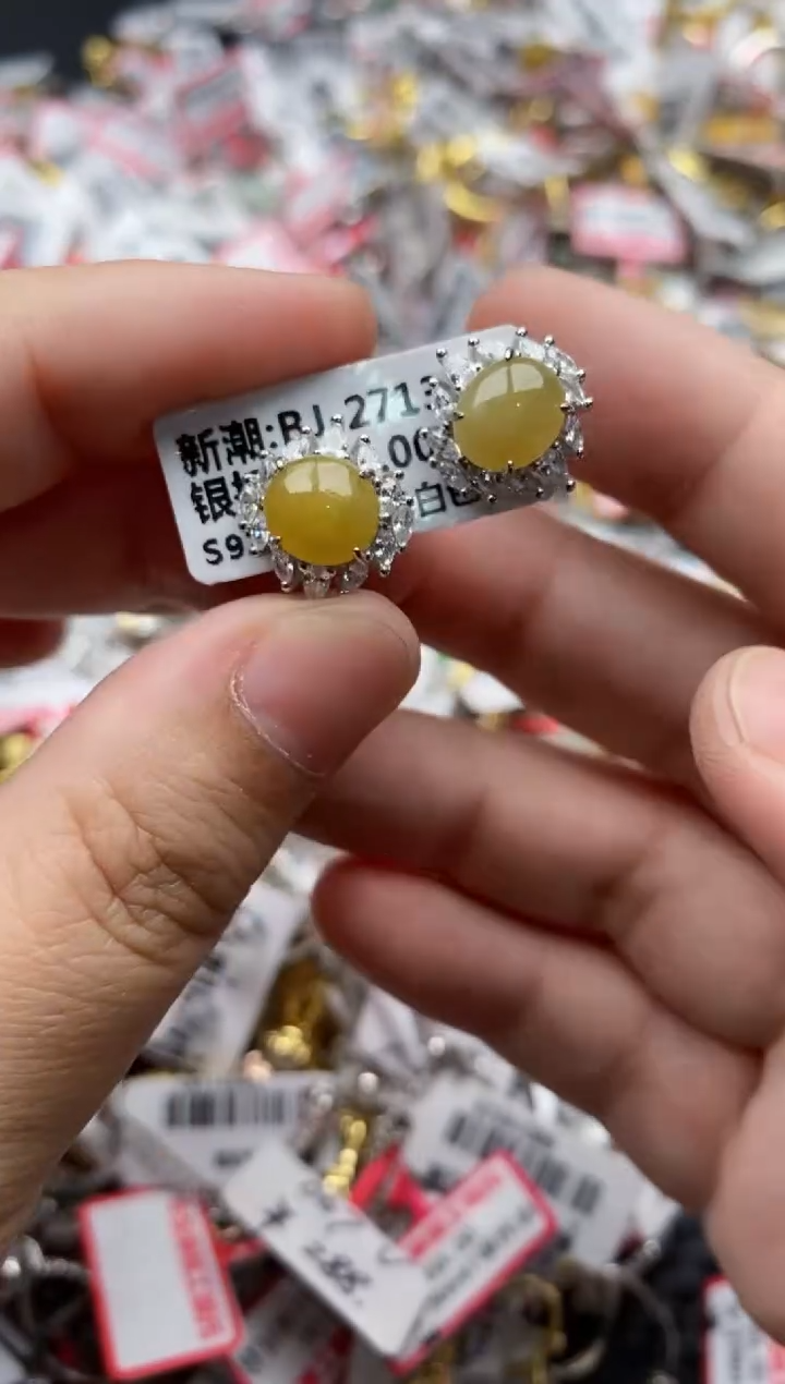 【闪购商品】翡翠戒指银S925镶嵌7777---9