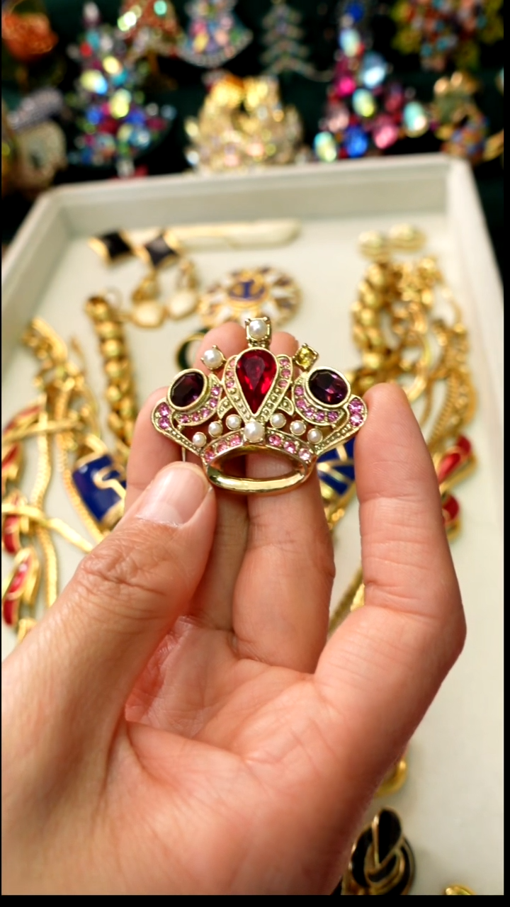 大理石铁合金巧***J胸针