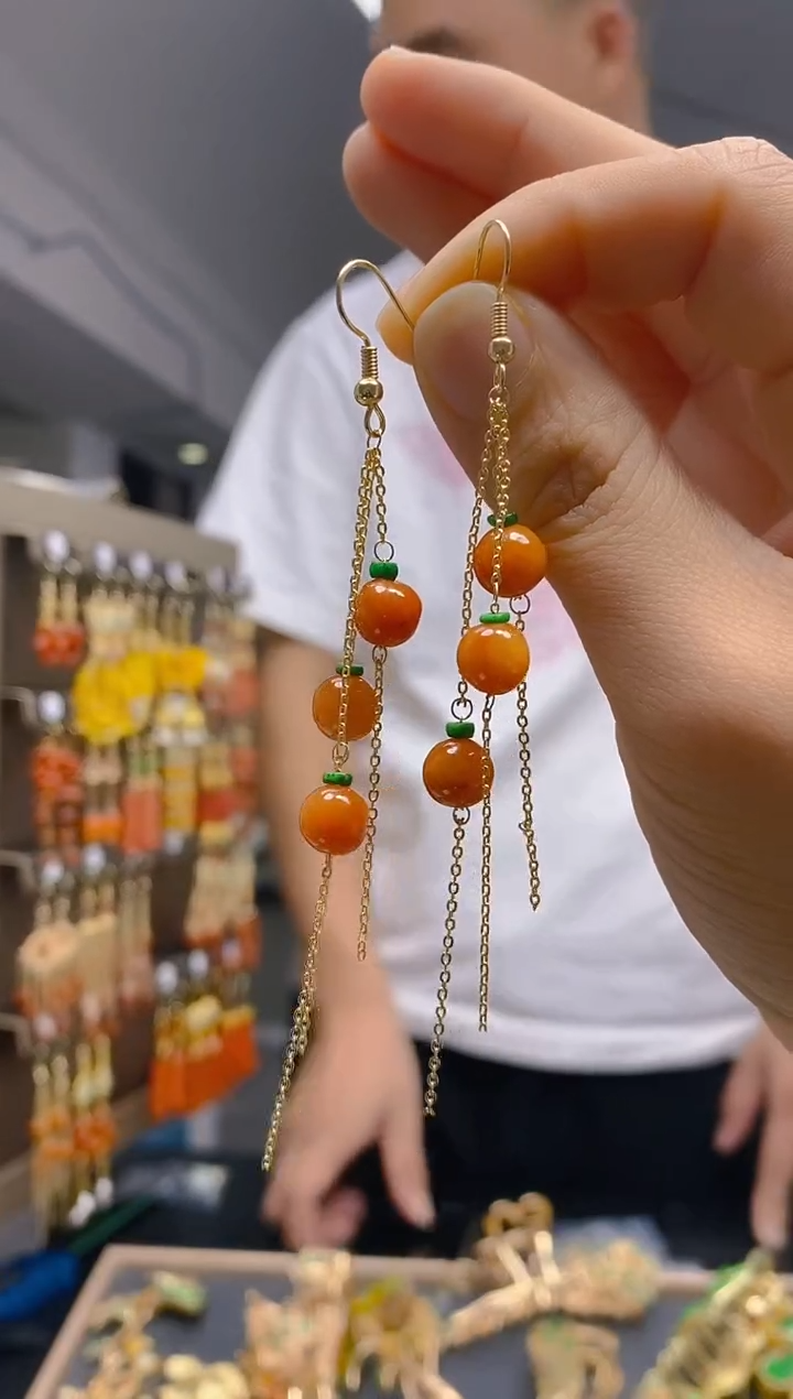 【闪购商品】翡翠耳饰合金501翡翠耳钩