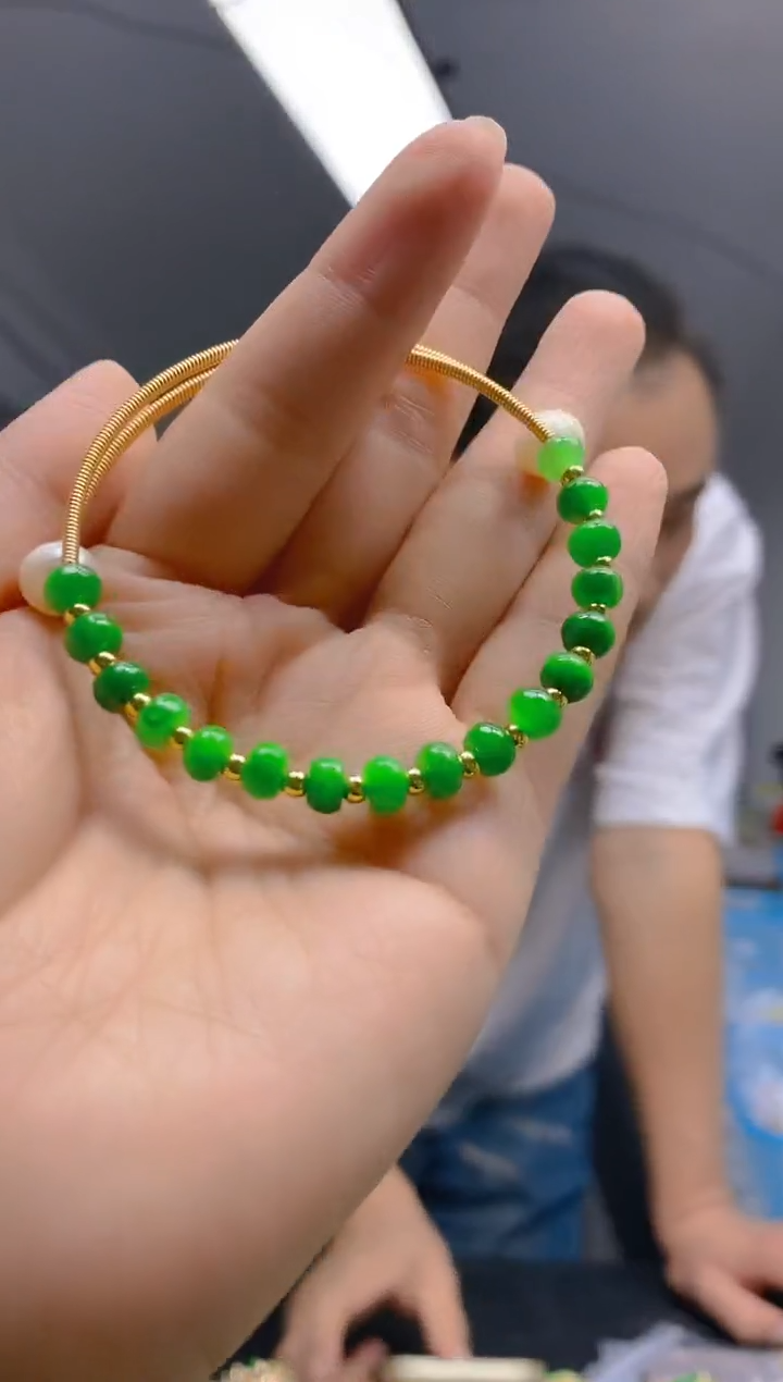 【闪购商品】翡翠耳饰合金0360翡翠手镯