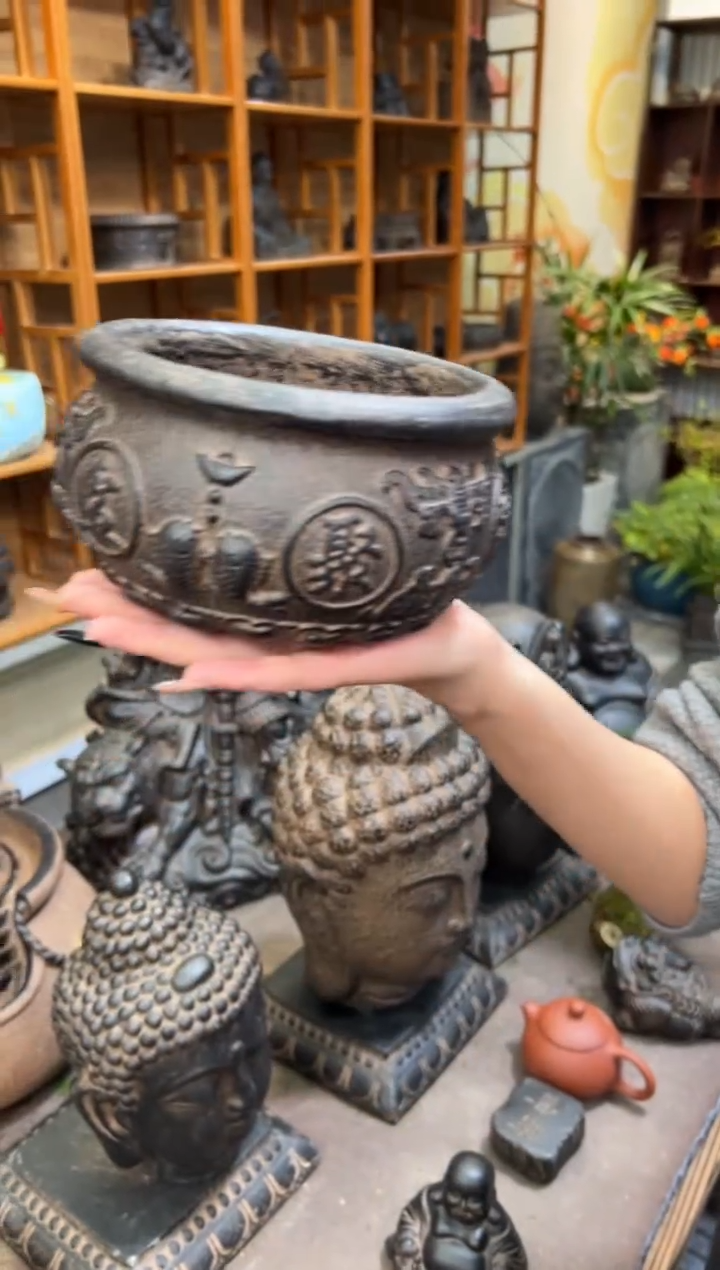 陶土【火山泥】聚宝盆