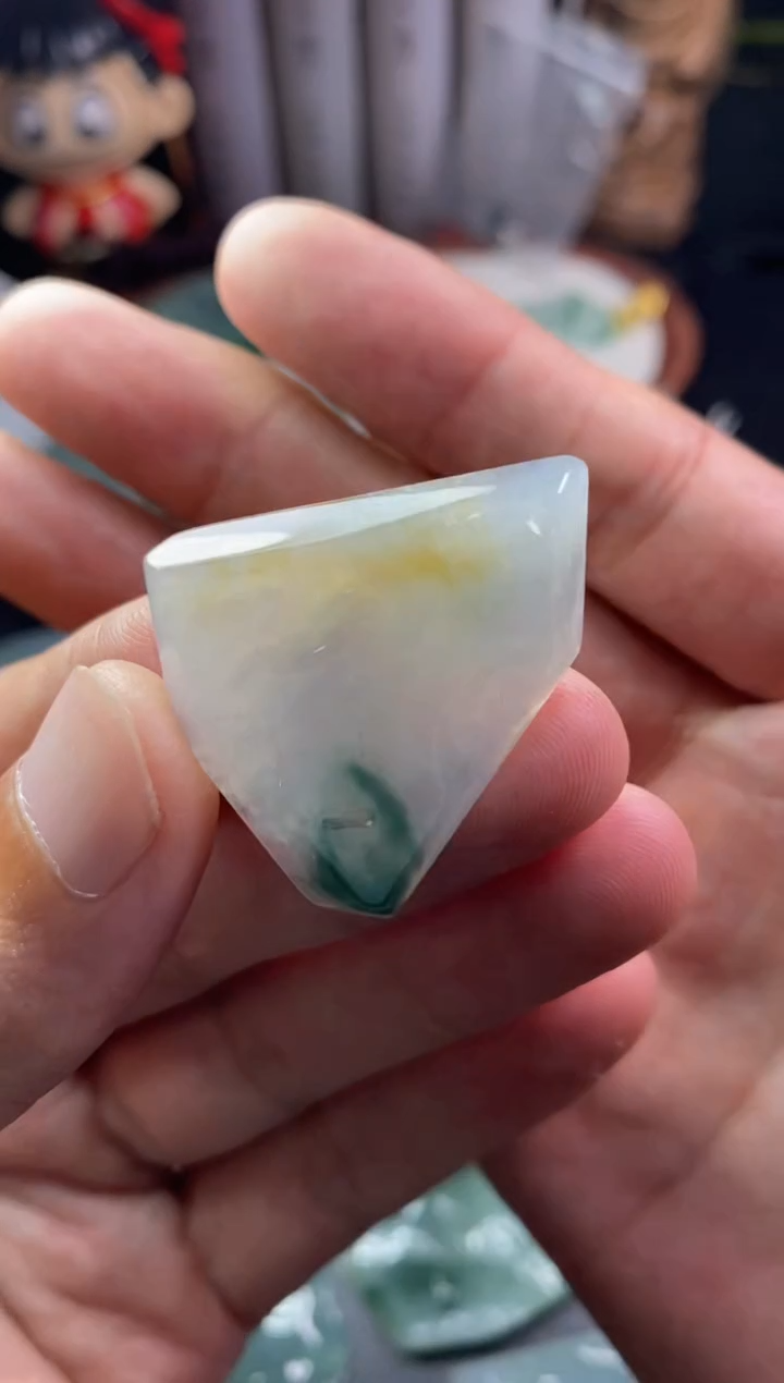 定制翡翠未镶嵌翡翠片料定制未镶嵌7.27-33