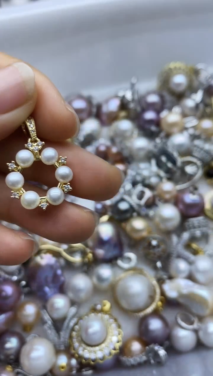 吊坠(不含链)未镶嵌淡水珍珠吊坠多样性发其一