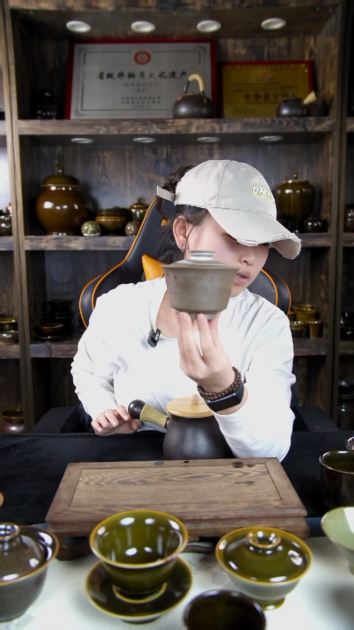 【闪购商品】纯原矿煤窑烧制盖碗