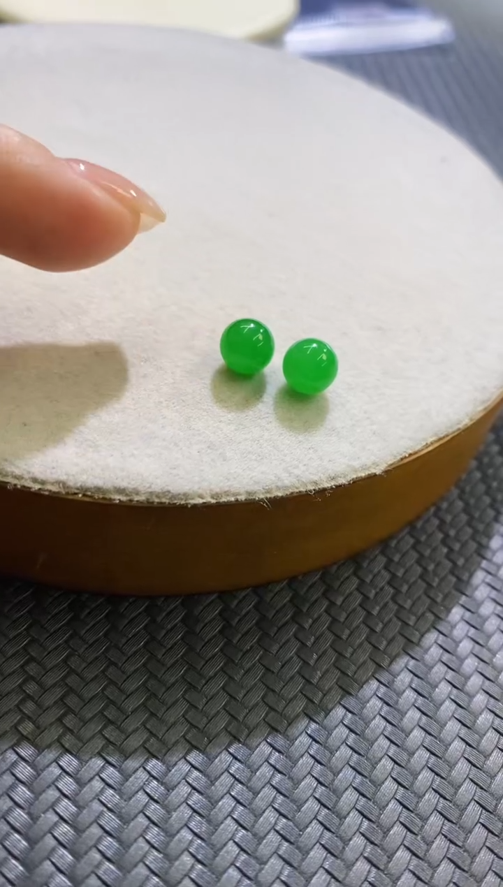 未镶嵌挂件翡翠福利一对单珠