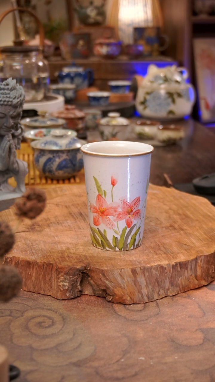 杯子木棉花手工手绘手工手绘