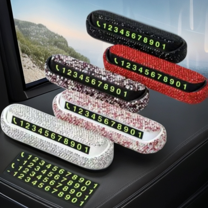 《直播间专用》高端汽车临时停车号码牌挪车电话牌车内装饰用品