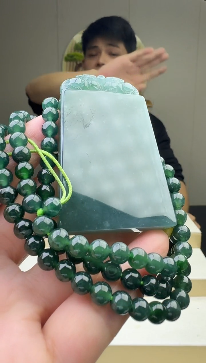 颈饰未镶嵌翡翠天然A货翡翠  多样性随机发其一
