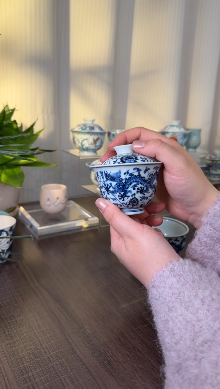 【闪购商品】景德镇手绘盖碗盖碗盖碗