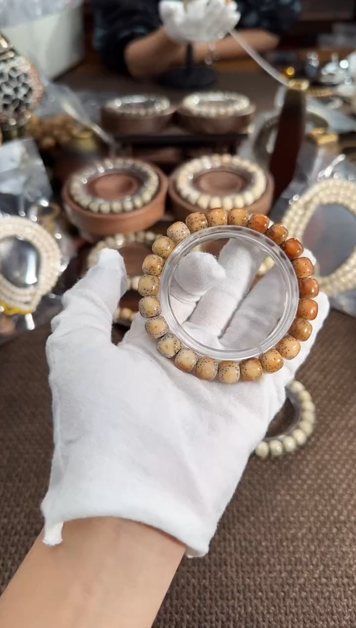 手串星月菩提大眼灰火烧云（10*9）3015