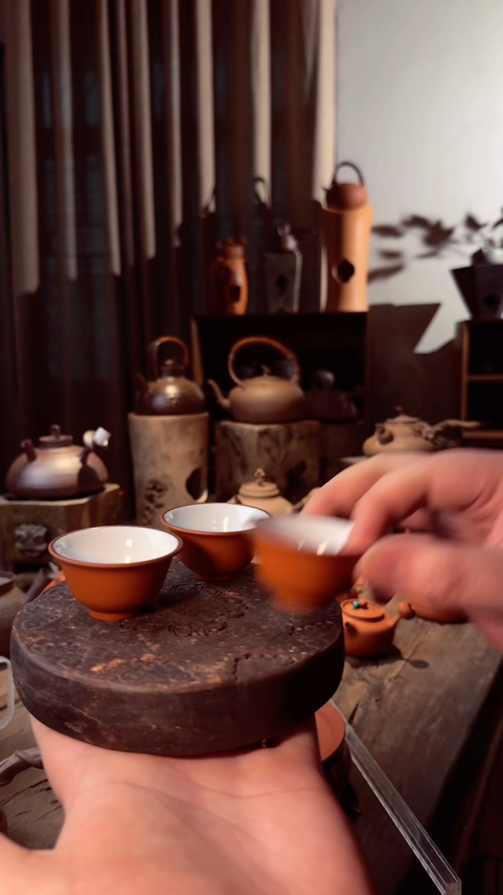 【闪购商品】壶潮州朱泥内白底功夫杯25cc3个