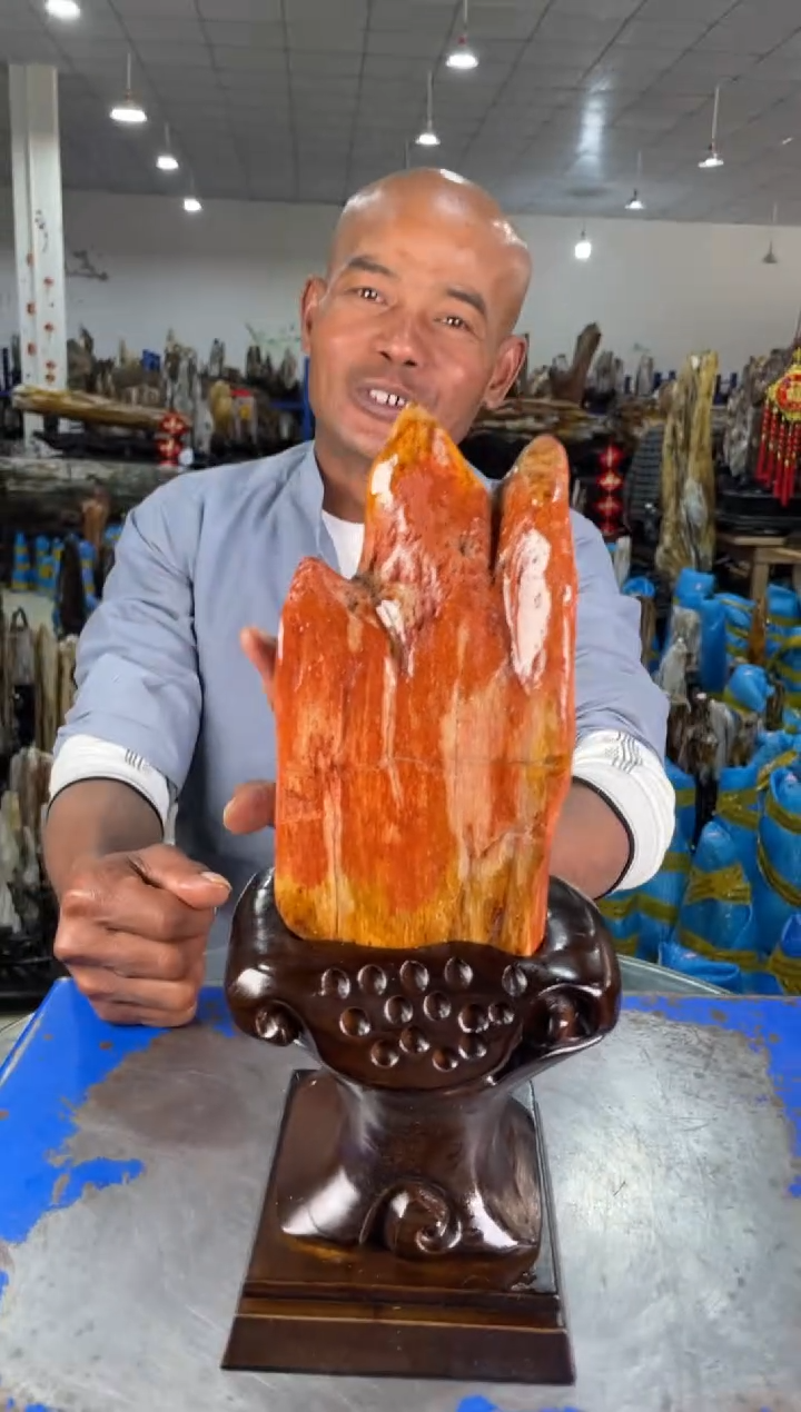 【闪购商品】硅化玉摆件未镶嵌8