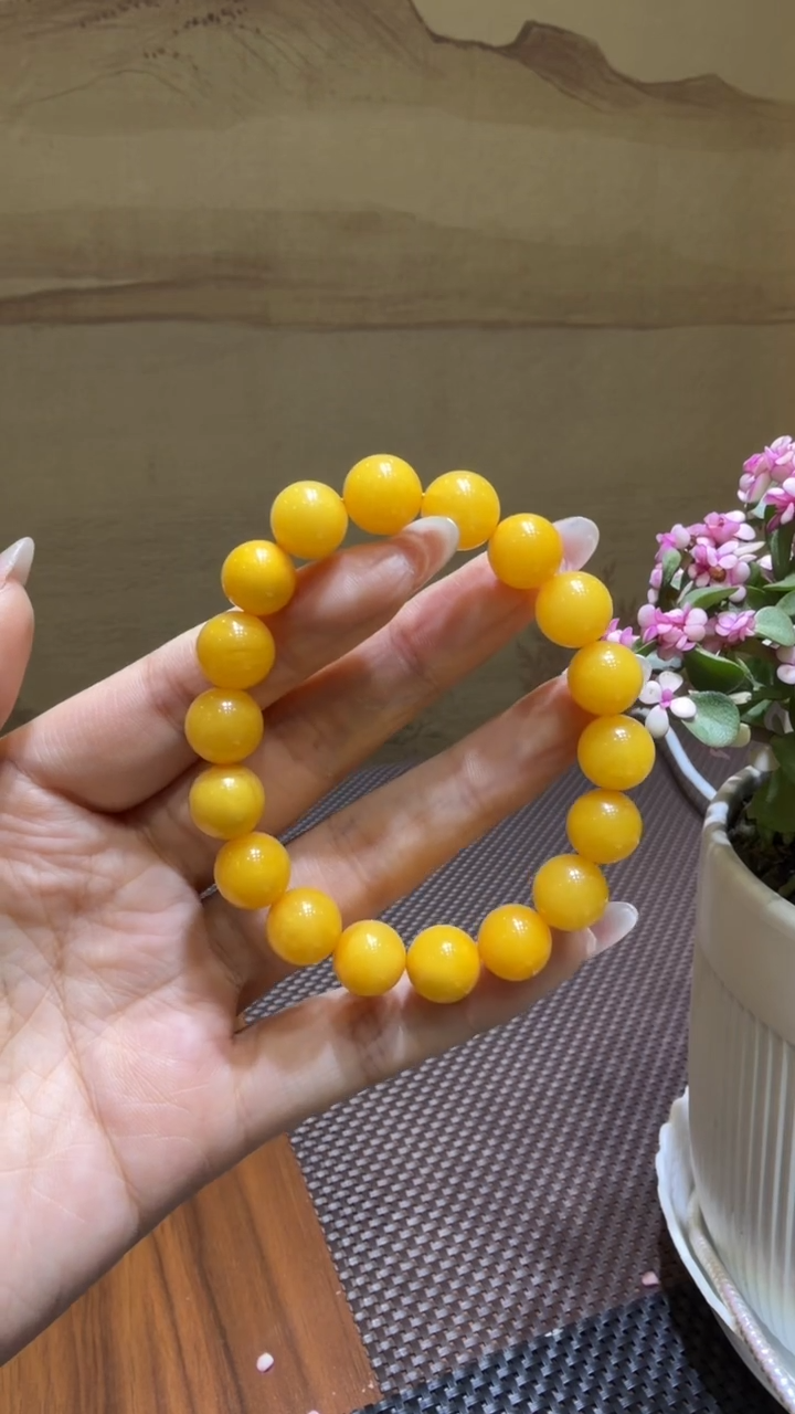 琥珀颈饰未镶嵌手串11mm