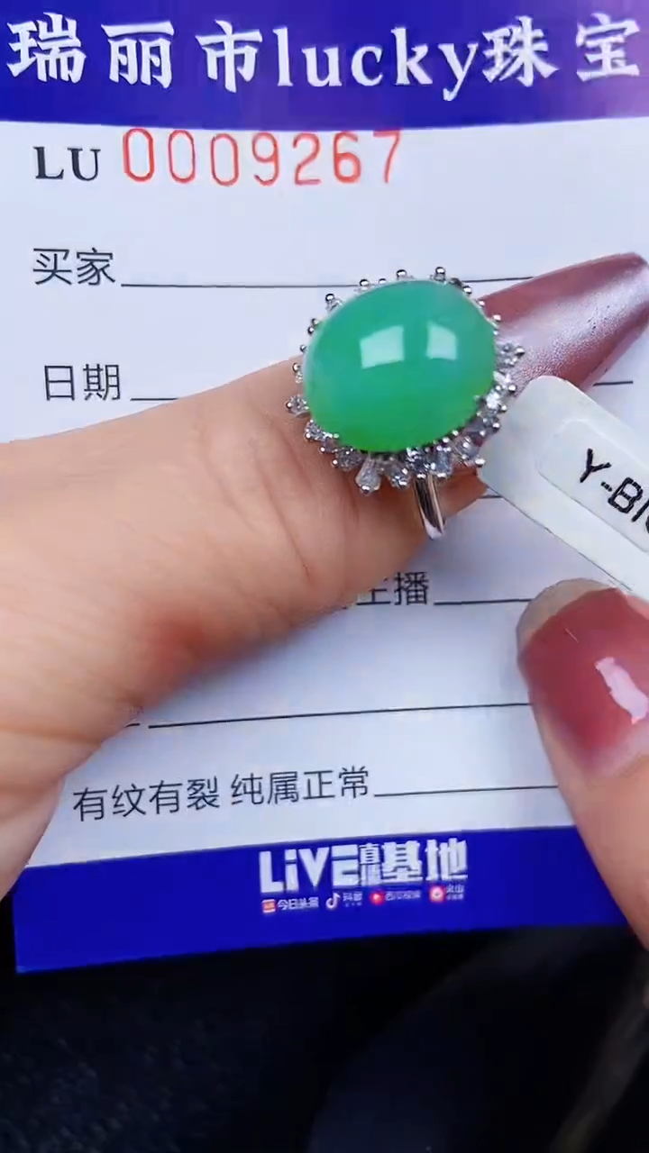 颈饰银S925镶嵌翡翠9267