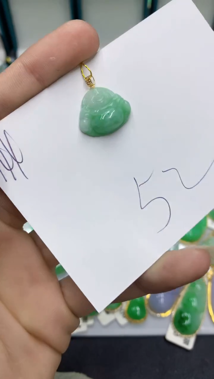 【闪购商品】翡翠颈饰18K金镶嵌翡翠