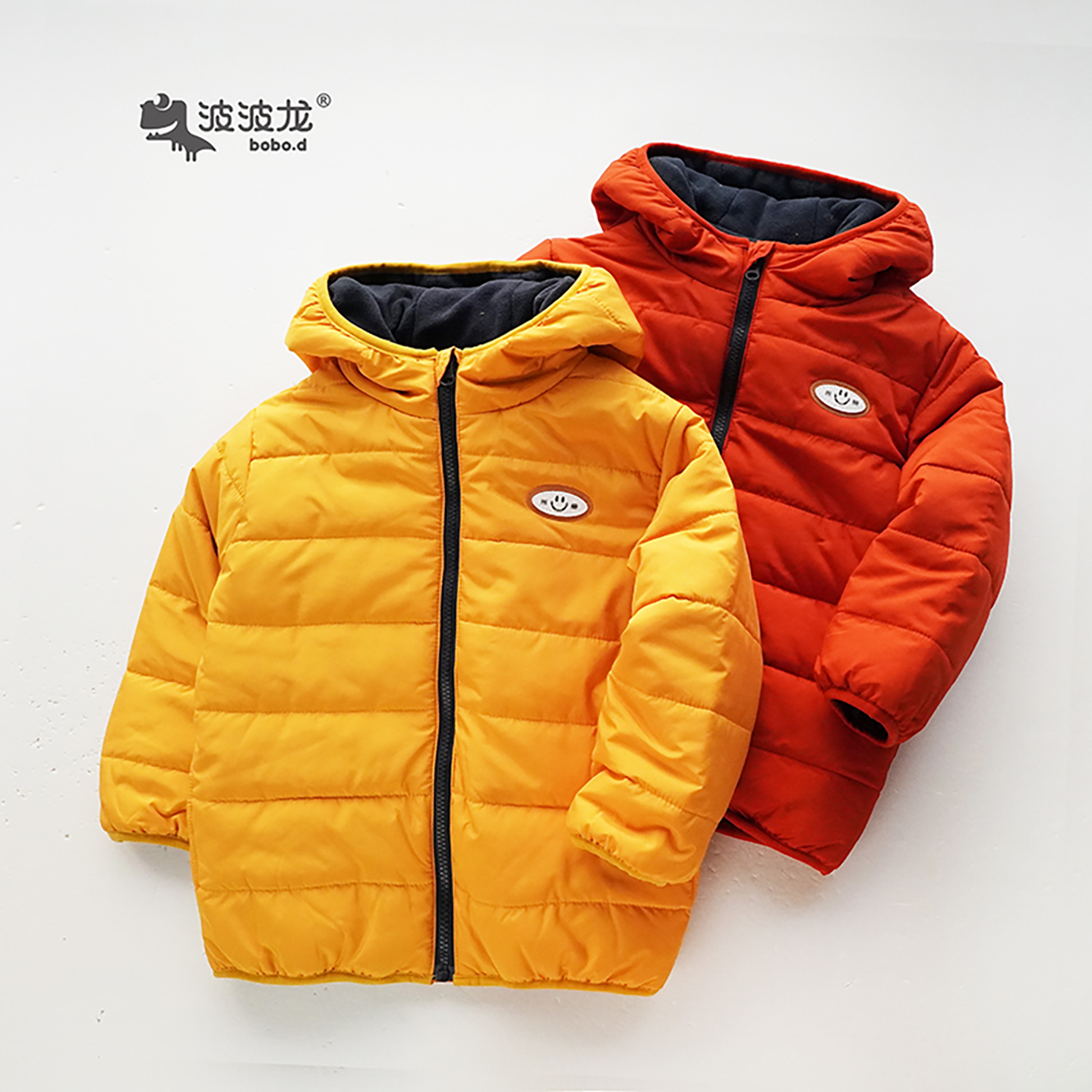 波波龙中大童男童洋气棉衣休闲风冬季2241046108