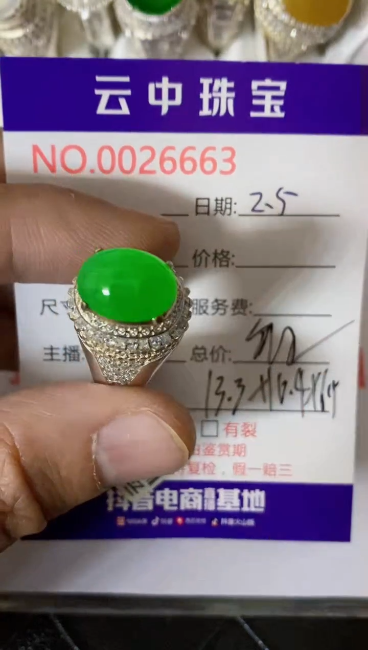 【闪购商品】翡翠戒指未镶嵌/66630000