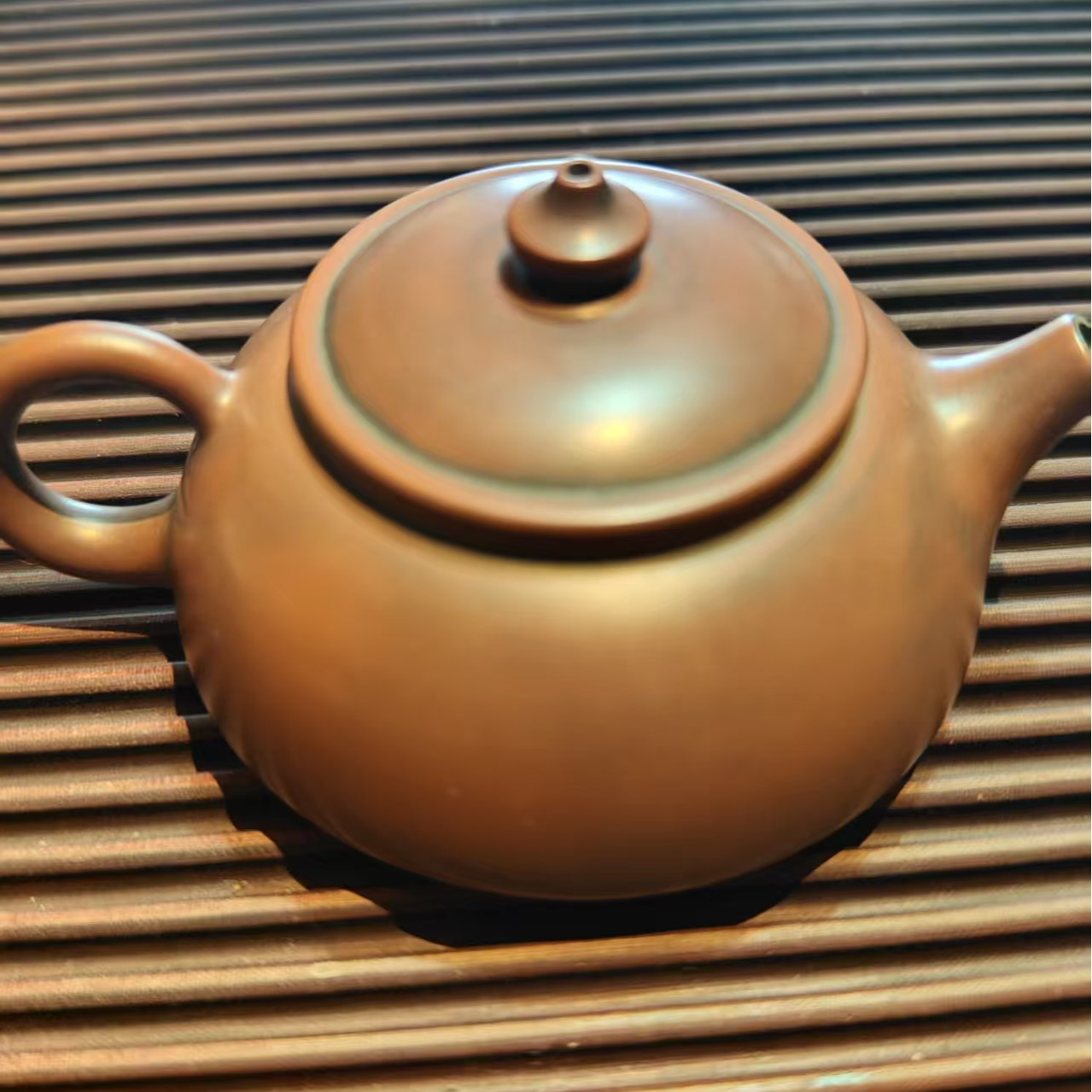 坭兴陶壶适合冲泡六堡茶的工夫茶具泡茶壶圆壶陶茶壶