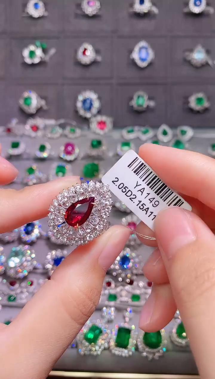 【闪购商品】红宝石18K金戒指18K金镶嵌1