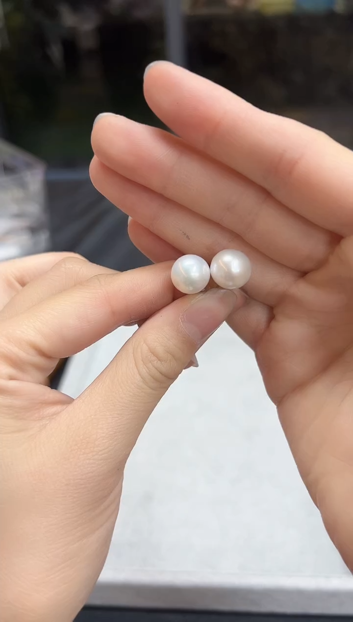 【闪购商品】淡水珍珠耳饰银S925镶嵌GS0279淡水珍珠耳钉