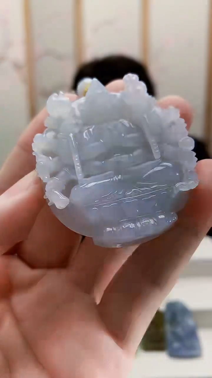 未镶嵌定制翡翠5060bb-毛货挂件146